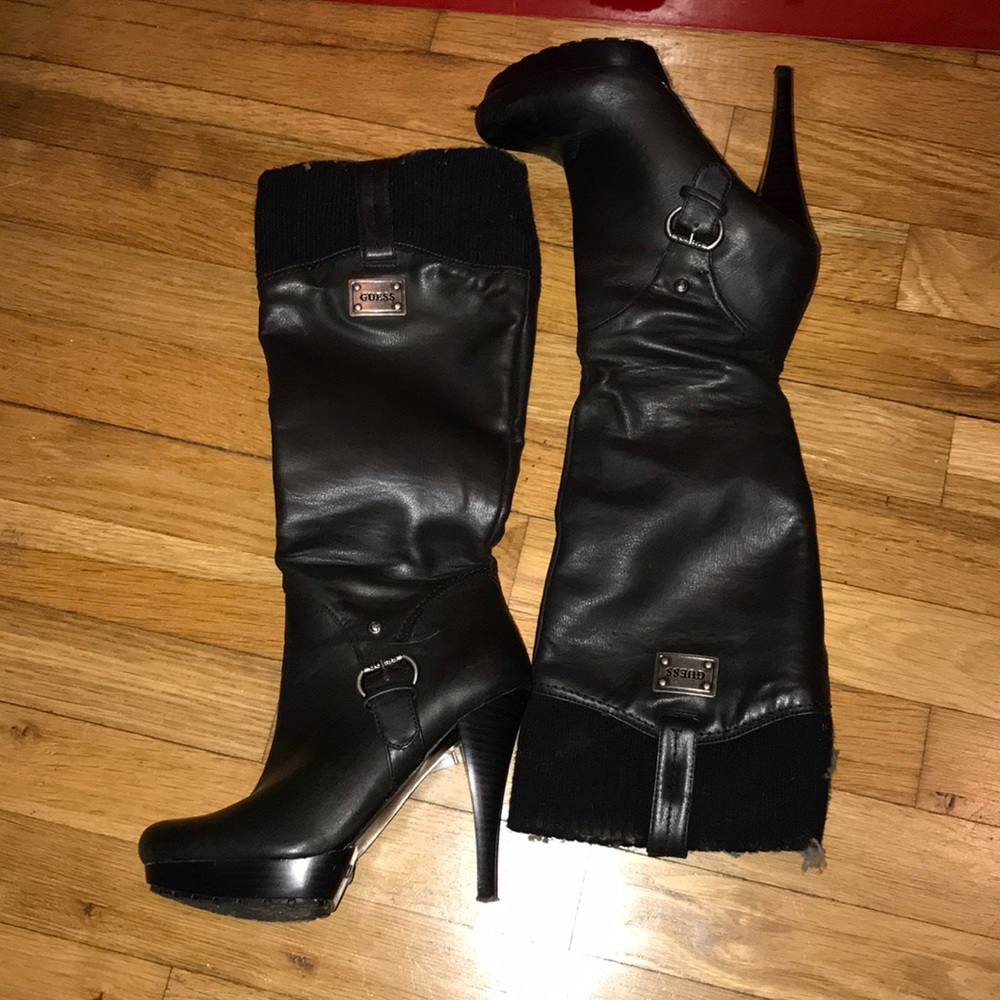 Guess knee high boots!